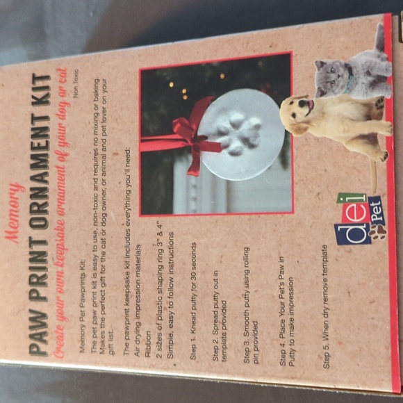 Deli Pet Memory Paw Print Ornament Kit SALE - Picture 3 of 5